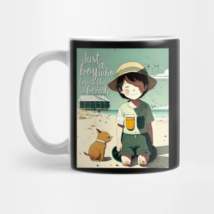 Just a boy who loves the beach Mug